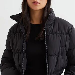 SHEIN Classic Black Puffer Jacket